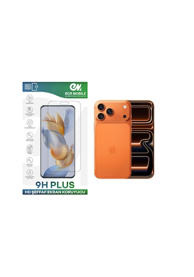 Apple Uyumlu   iPhone 17 Pro Max İle Ekran Koruyucu 9h Esnek Nano Cam Şeffaf