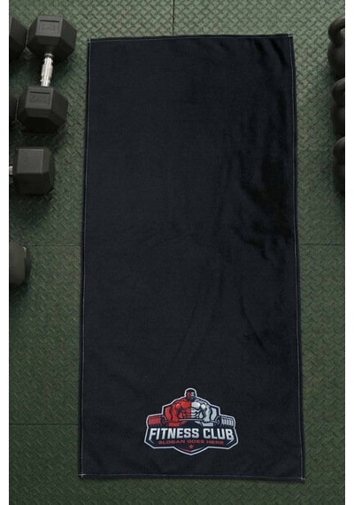 Sports Dijital Baskılı 50x100 Cm Spor Havlusu Sport5 Siyah