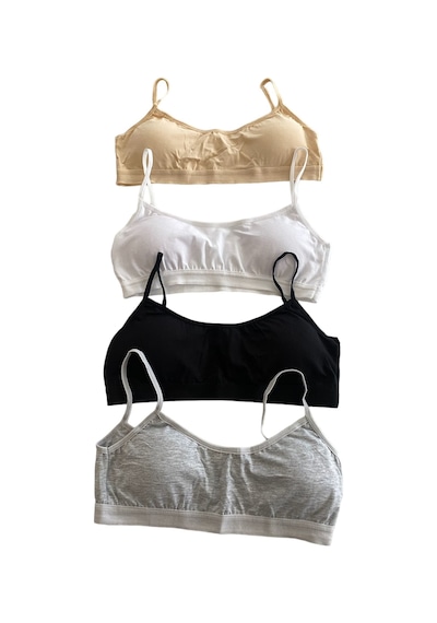 Underwear Bodyway 4'lü İp Askılı Petli Kadın Büstiyer