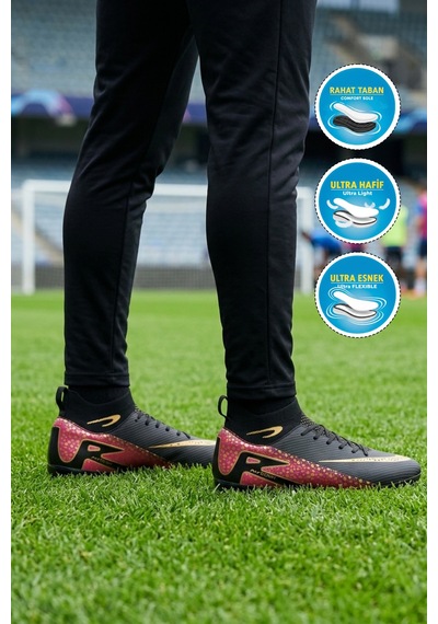Walkway Laliga 610 Süperfly M Siyah-altın Erkek Krampon Altın - Siyah