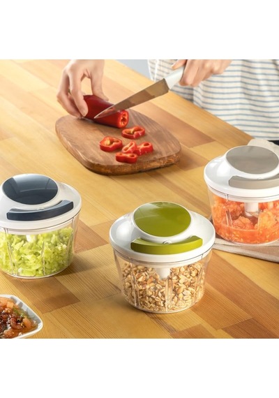 Ml 3 Bıçaklı Ipli Rondo Çekmeli Doğrayıcı Hızlı Ve Pratik Sebze Doğrama Paslanmaz Çelik Bıçaklı Ergonomik Diğer