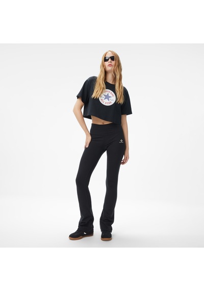 Converse Baskılı Kadın Siyah T-shirtcvw5t107
