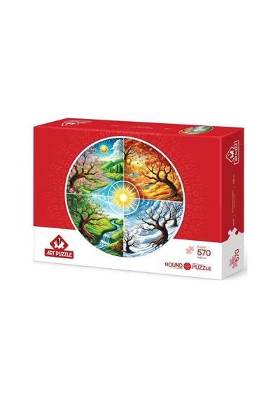 Dört Mevsim Çarkı 570 Parça Round Puzzle