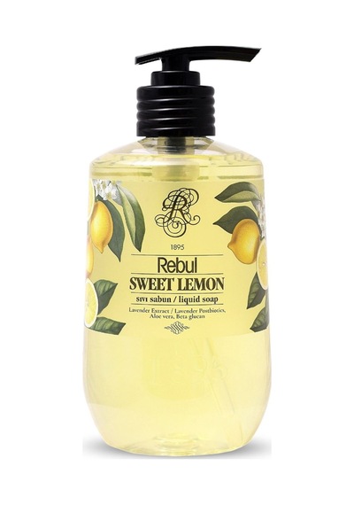 Rebul Sweet Lemon Sıvı Sabun Unisex 500 Ml - 5 Adet Tarı Beyaz