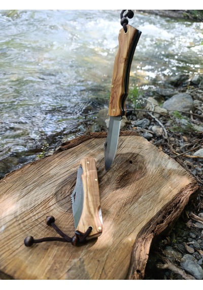 El Yapımı Outdoor Kamp Çakısı Açık Kahverengi