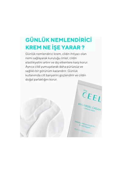 The Ceel Yoğun Nemlendirici & Cilt Bariyeri Destekleyici Jel Krem Hyaluronik Asit, Panthenol 50 ML