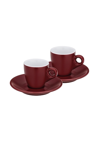 Kela 12752 Mattıa Espresso Fincan Seti 2li Kırmızı 50ml