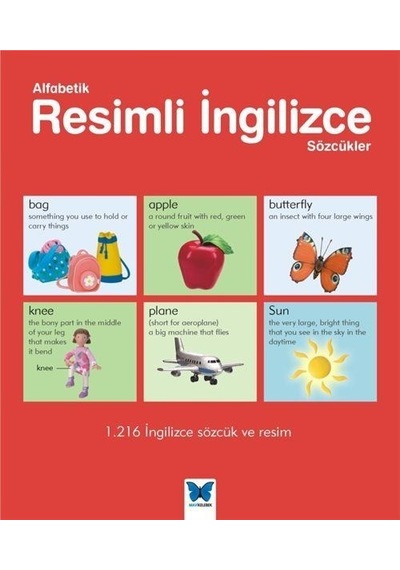 Alfabetik Resimli İngilizce Sözcükler  - Jo Litchfield  - Mavi Kelebek