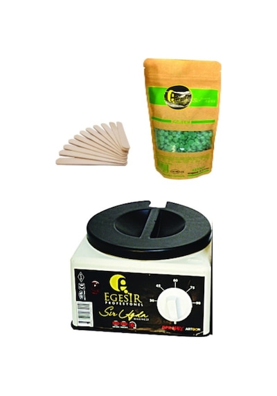 Ege Sir Ağda Makinesi + Ege Sir Azulen Boncuk Ağda + Spatula