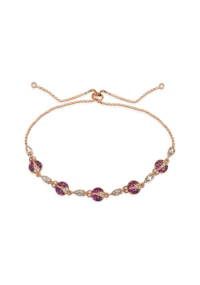 Casera's Gümüş Rose Uğur Böcekli Asansör Bileklik Csr2181601 Gümüş