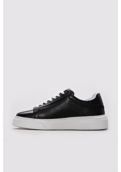 Fast Step Hakiki Deri Erkek Casual Ayakkabı 216ma888 Siyah