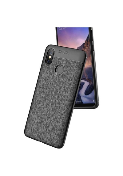 Xiaomi Mi Max 3 Kılıf Deri Tarzı Niss Silikon Case