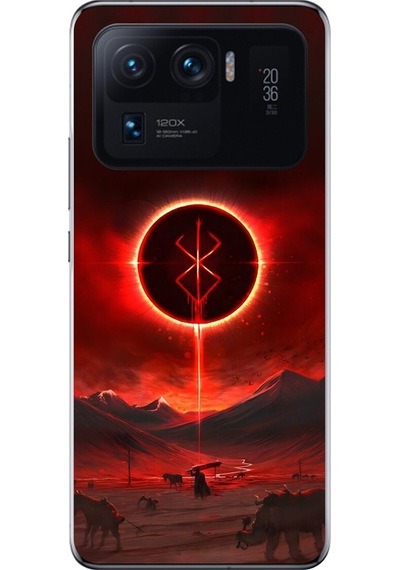 Xiaomi Mi 11 Pro Uyumlu Şeffaf Kılıf Berserk 1 Tasarımlı