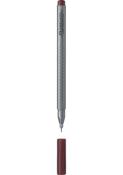 Faber Castell Kahverengi Fınepen Keçe Uçlu Kalem Grıp 0.4 Mm