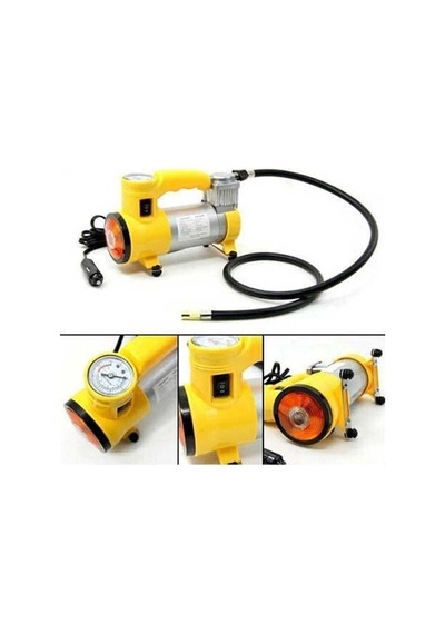 Metal Gövdeli Ve Işıklı Mini Araç Hava Kompresörü Bx40