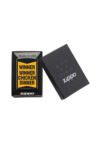 Zippo Winner Winner Chicken Dinner Dizayn Çakmak Siyah