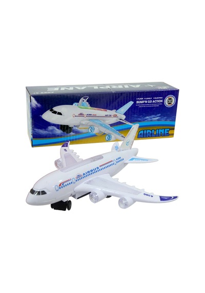 Airline Pilli Işıklı  Sesli Çarp-Dön Uçak