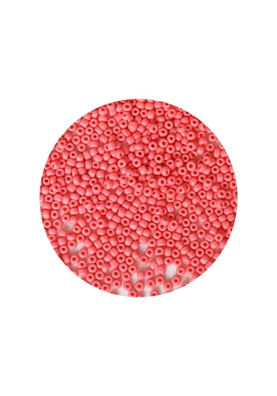 Pembe Renk 4 Mm Yaklaşık 220 Adet/20 Gram Cam Boncuk Oya Yazma Bileklik Ve Kolye