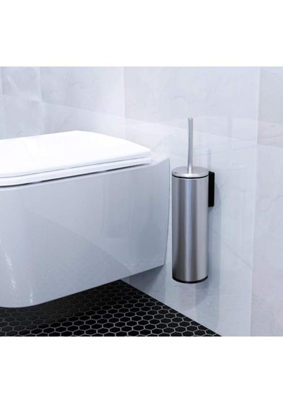 M-e42-30-06 Cigo Wc Tuvalet Fırçası Paslanmaz Mat İç Kısım Siyah Siyah