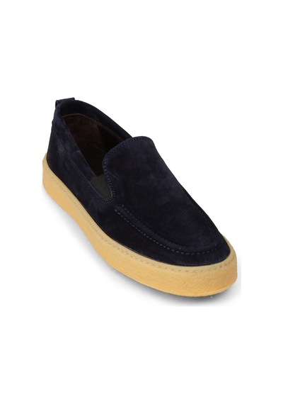 Deery Erkek Süet Lacivert Loafer Ayakkabı - 02047mlcvc01