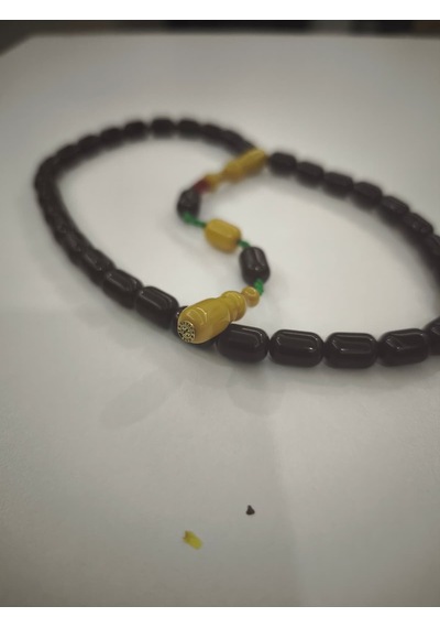 Zeyzun Usta İmzalı Sıkma Kehribar Tespih 9x13 Mm Kapsül Kesim 15412568