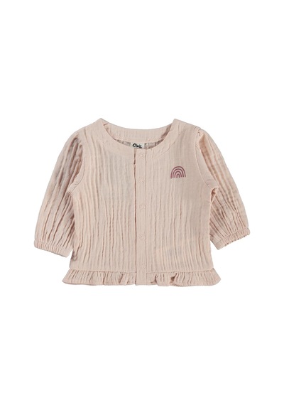 Civil Baby Gökkuşağı Baskılı 1-9 Ay Pijama Takımı - Ekru