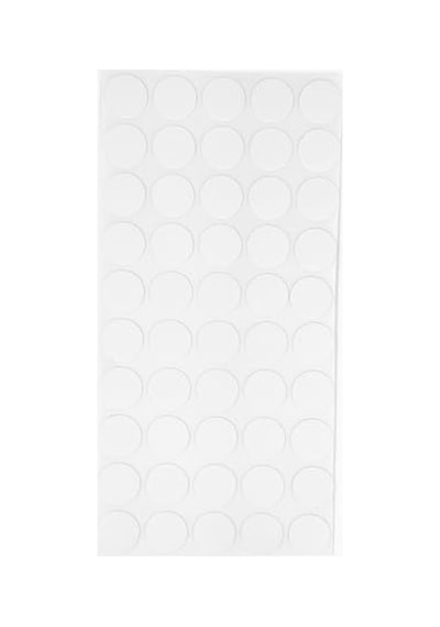 Furndıy Vida Çivi Gizleyici Tapa 21mm X 50 Parça Çivi Ve Vida Deliği İçin Gizleyici Sticker Kendinden Yapışkanlı Vida Tapası Beyaz
