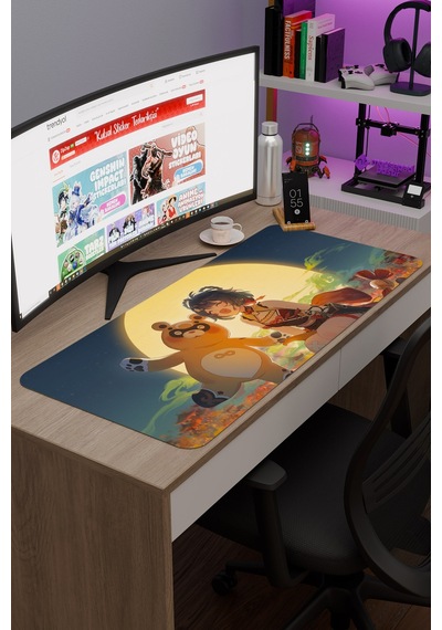Xiangling Genshin Impact Anime Oyuncu V1 - 90x40 Xxl Gaming Mouse Pad Fare Altlığı