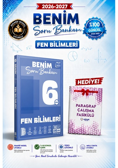 Benim Hocam 6. Sınıf Fen Bilimleri Soru Bankası Maarif Model