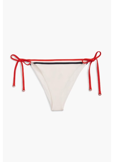 Tommy Hilfiger Kadın İp Yan Bağlama Ekru Bikini Altı-13348 Ekru