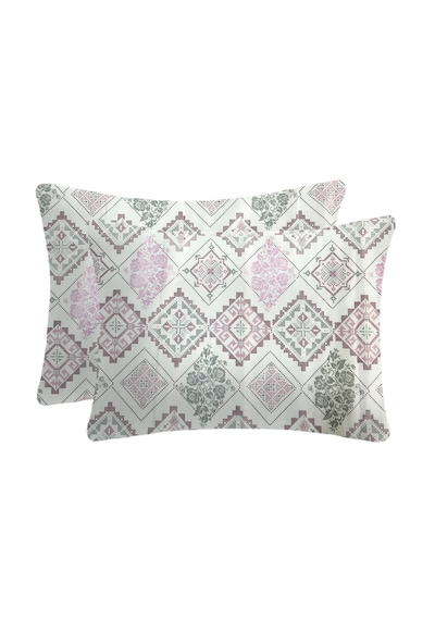 Ranforce Kumaşından Aparalı Yastık Kılıfı 50x70 2 Adet Pembe