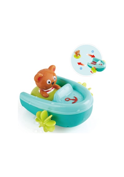 Kurmalı Yüzen Ayıcık Banyo Oyuncak Seti Bebek Ve Çocuk Küvet Ve Duş Oyuncağı
