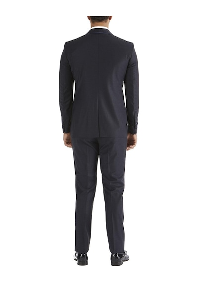 Efor Black 037 Slim Fit Çıkarılabilir Saten Yaka Lacivert Damatlık Smokin Takım Lacivert