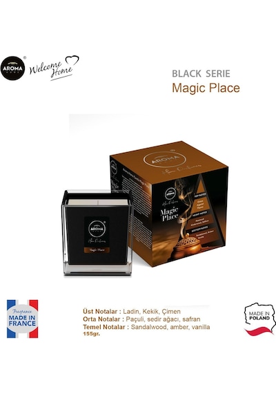 Aroma Home Black Series Kokulu Mum Magic Place 155 G