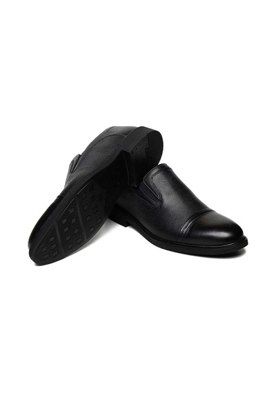 Bestello Bağcıksız Poli Taban Klasik 011-070-b Erkek Ayakkabı Siyah