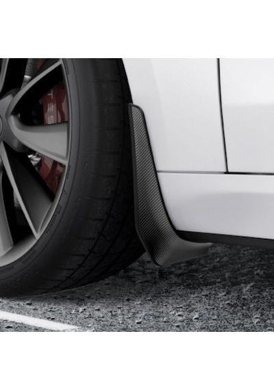 Spigen Tesla Model 3 İçin Karbon Çamurluk Seti - 4 Parça - Siyah 04 Dokuz Parçalı Set