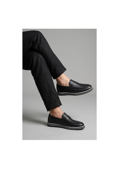 Ayakkabımood Nb 5182 Erkek Günlük Hakiki Deri Loafer Ayakkabı Siyah