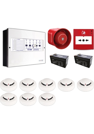 Mavigard Maxlogic 8 Li Konvansiyonel Yangın Alarm Seti