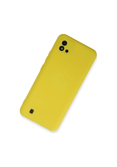 Realme C11 2021 Uyumlu Kılıf Nano İçi Kadife Silikon - Sarı