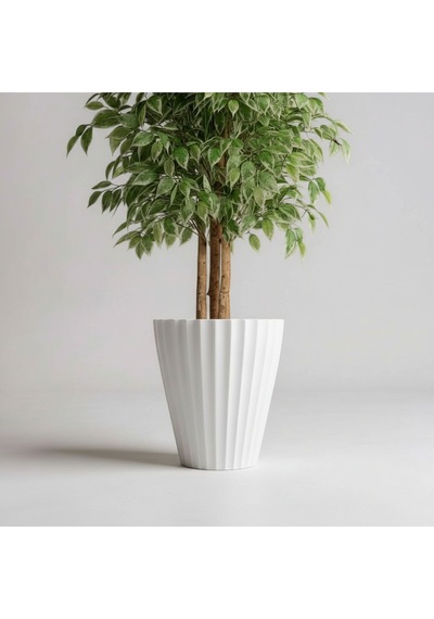 150 Cm Yapay Ficus Beyaz Lilyum 31x58 Dekoratif Ağaç