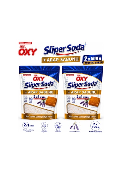 Mr. Oxy Süper Soda Arap Sabunu Katkılı Çamaşır Sodası
