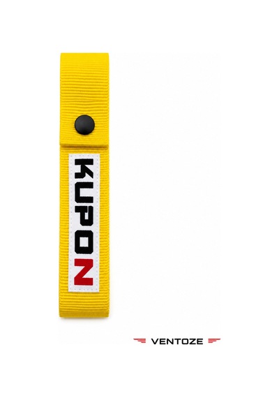 Kupon Çeki İpi Sarı Yarış Tarzı Tow Strap Modifiye Aksesuarı 4x20 Cm