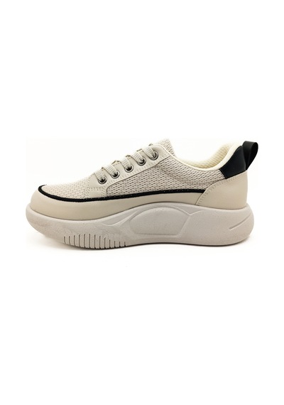 Gdt Ayakkabı Bej Bağcıklı Fileli Hava Alır Kalın Taban 36-37-38-39-40 Numara Kadın Sneaker Bej Gdt Ayakkabı Bej Bağcıklı Fileli Hava Alır Kalın Taban 36-37-38-39-40 Numara Kadın Sneaker Bej