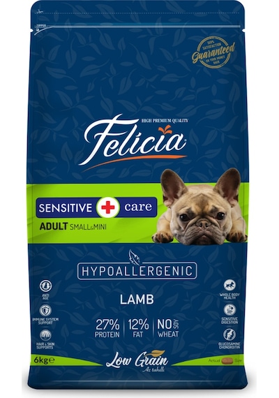 Felicia Adult Small&Mini Kuzu Etli Küçük Irk Yetişkin Köpek Maması 6 KG