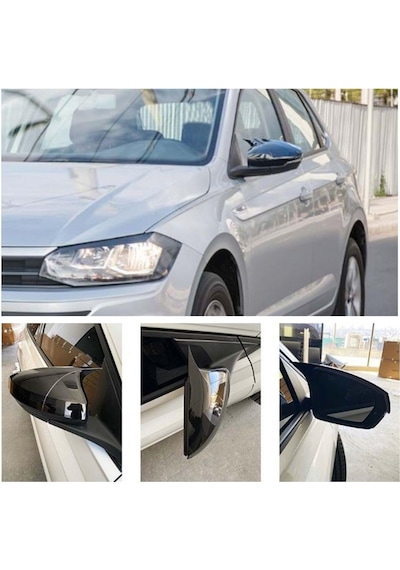 Vw Polo Batman Yarasa Ayna Kapağı Piano Black 2021-