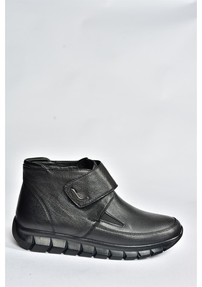 Fox Shoes Siyah Hakiki Deri Comfort Ortopedik Taban Kadın Bot N555361003 Siyah