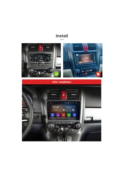 Honda Crv 2006-2012 Multimedya Navigasyon Usb Kamera Carplayer Uyumlu