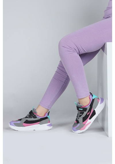 Jump 30058p Çocuk Sneaker Spor Ayakkabı Gri / Fuşe Gri - Fuşya