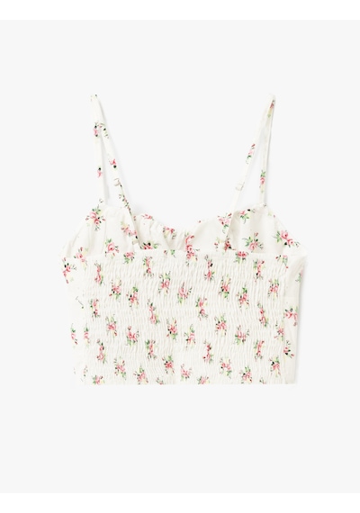 Koton İp Askılı Bağcık Detaylı Gipeli Çiçekli Crop Üst Pembe Desenli 5sal30004ıw Pembe Desenli Koton İp Askılı Bağcık Detaylı Gipeli Çiçekli Crop Üst Pembe Desenli 5sal30004ıw Pembe Desenli