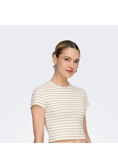 Only Anıts Kadın Tişört 15368322-cdl Beyaz